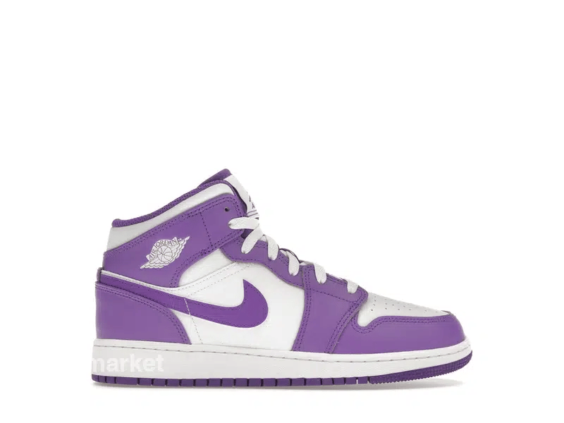 Jordan 1 Mid Purple Venom (GS) - solemarket.cz