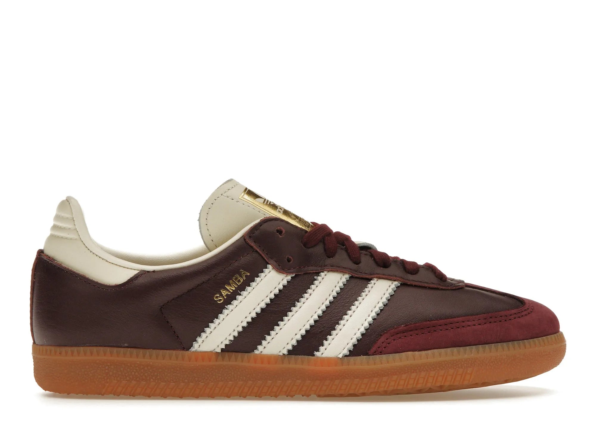 adidas Samba OG Maroon Gold Metallic