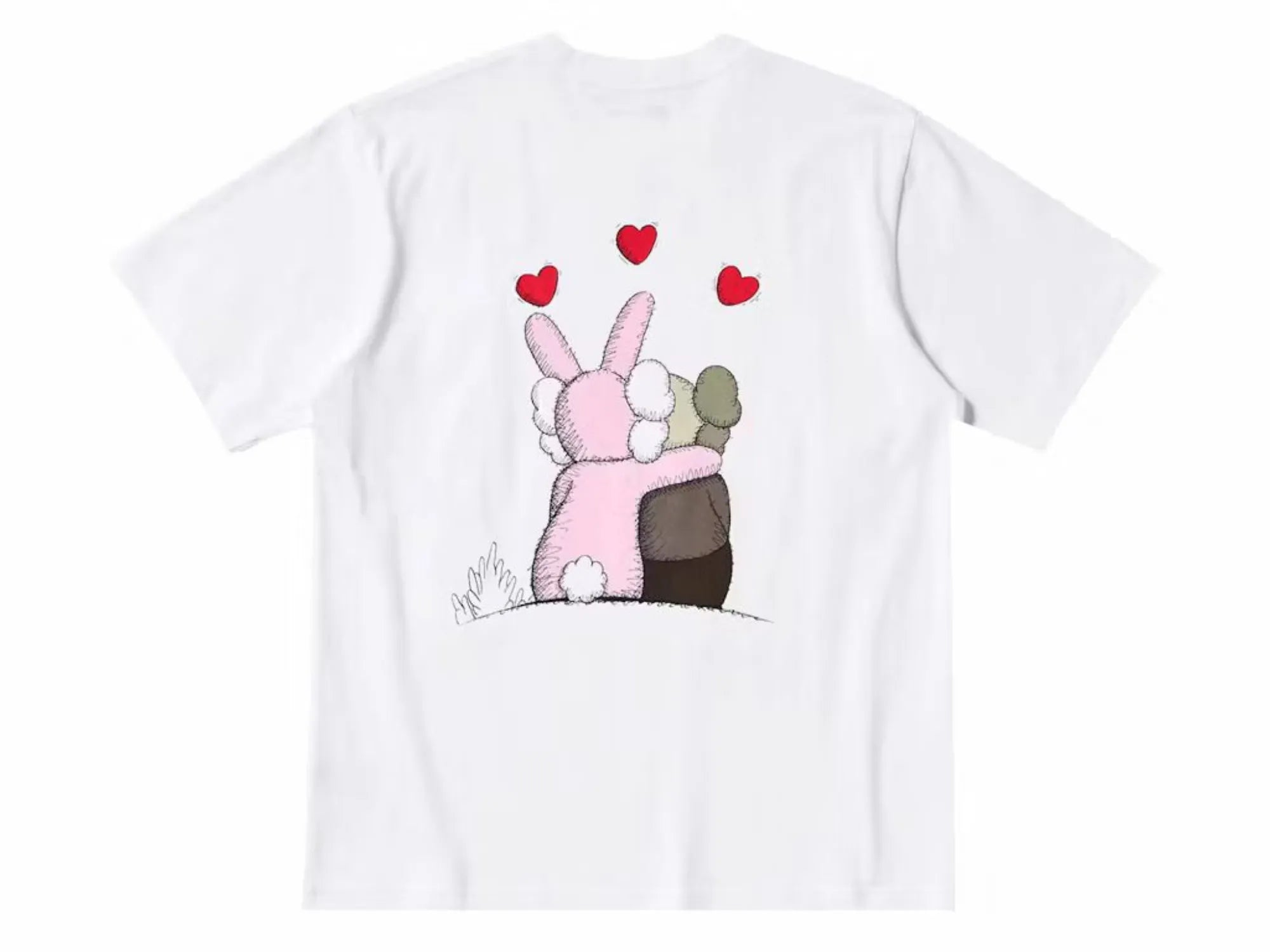 KAWS x Uniqlo Warhol UT Grafično T-shirt 476350 Bele